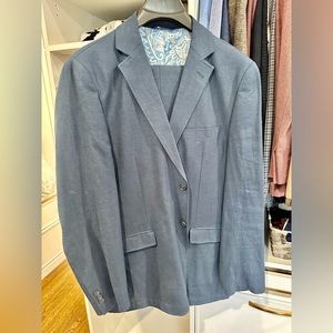 Alan flusser linen summer suit